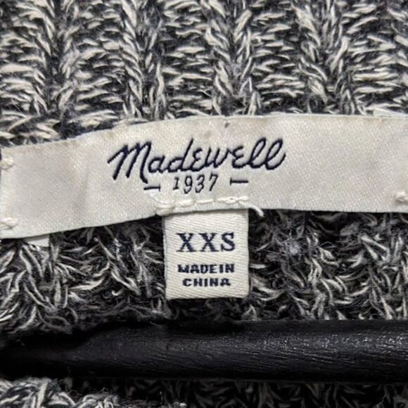 MADEWELL | Linen Blend Swing Sweater in Marled Grey - Picture 6 of 6